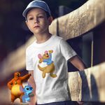 Fashion, accesorii si bijuterii - Copii - Imbracaminte copii - Tricouri copii - Tricou Copii Baieti Soricel Roo Ursuletul Winnie the Pooh Puh CoolTrend, alb, marime S Copii - Infinity.ro