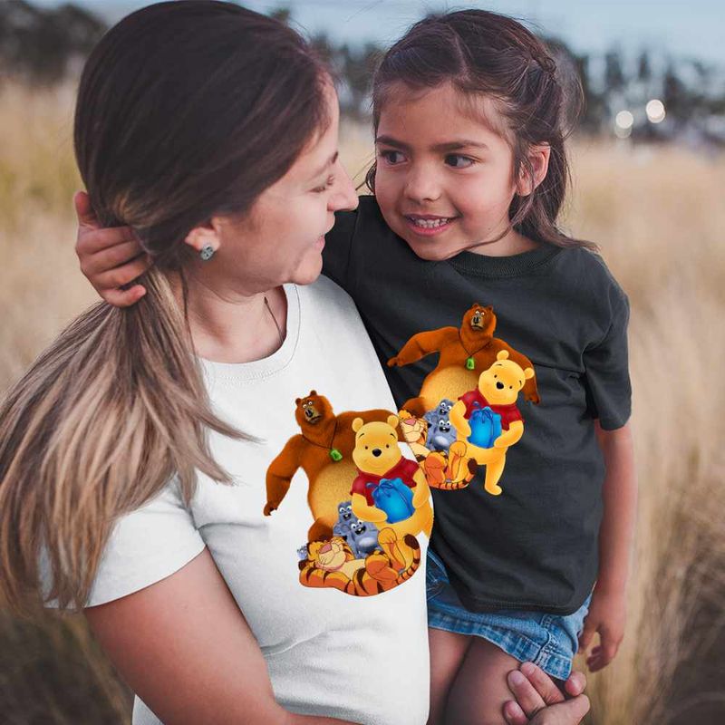 Fashion, accesorii si bijuterii - Copii - Imbracaminte copii - Tricouri copii - Tricou Copii Fete Grizzy Lemingii Winnie the Pooh CoolTrend, alb, marime XS Copii - Infinity.ro