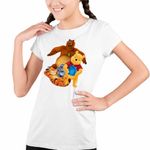 Fashion, accesorii si bijuterii - Copii - Imbracaminte copii - Tricouri copii - Tricou Copii Fete Grizzy Lemingii Winnie the Pooh CoolTrend, alb, marime XS Copii - Infinity.ro
