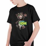 Fashion, accesorii si bijuterii - Copii - Imbracaminte copii - Tricouri copii - Tricou Copii Baieti Talking Tom CoolTrend, negru, marime L Copii - Infinity.ro