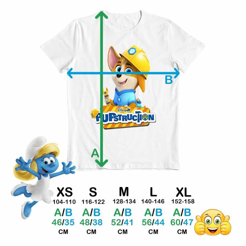 Fashion, accesorii si bijuterii - Copii - Imbracaminte copii - Tricouri copii - Tricou Copii Baieti Pupstruction Phinny Catelusi Constructori CoolTrend, alb, marime XL Copii - Infinity.ro