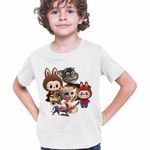 Fashion, accesorii si bijuterii - Copii - Imbracaminte copii - Tricouri copii - Tricou Copii Baieti Talking Tom Labubu Harry Potter Balerina Spiderman CoolTrend, alb, marime XS Copii - Infinity.ro