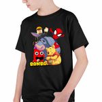 Fashion, accesorii si bijuterii - Copii - Imbracaminte copii - Tricouri copii - Tricou Copii Baieti Banban Paienjenel Winnie Roblox CoolTrend, negru, marime XS Copii - Infinity.ro