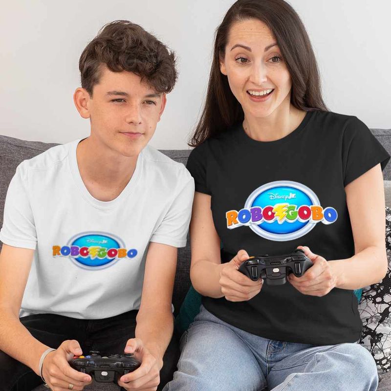 Fashion, accesorii si bijuterii - Copii - Imbracaminte copii - Tricouri copii - Tricou Copii Baieti Robogobo Logo CoolTrend, negru, marime XL Copii - Infinity.ro