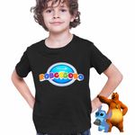 Fashion, accesorii si bijuterii - Copii - Imbracaminte copii - Tricouri copii - Tricou Copii Baieti Robogobo Logo CoolTrend, negru, marime XL Copii - Infinity.ro