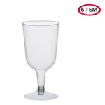 Casa si Gradina - Bucatarie si vesela - Cani si pahare - Pahare - Set de 6 Pahare Reutilizabile de Plastic Transparent pentru Vin - Infinity.ro