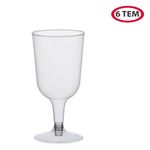 Casa si Gradina - Bucatarie si vesela - Cani si pahare - Pahare - Set de 6 Pahare Reutilizabile de Plastic Transparent pentru Vin - Infinity.ro