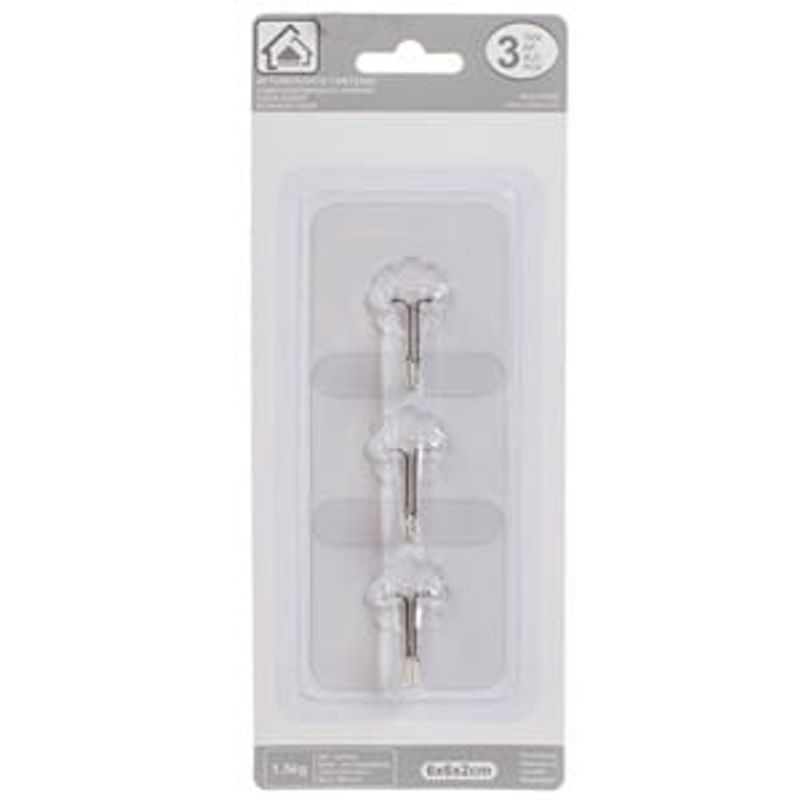 Carti si Birotica - Birotica - Accesorii de birou - Benzi adezive - Set de 3 Autocolante Transparente Floare Reliefate 6x6cm - Infinity.ro