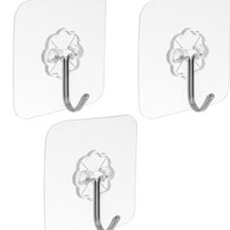 Carti si Birotica - Birotica - Accesorii de birou - Benzi adezive - Set de 3 Autocolante Transparente Floare Reliefate 6x6cm - Infinity.ro