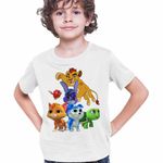 Fashion, accesorii si bijuterii - Copii - Imbracaminte copii - Tricouri copii - Tricou Copii Baieti Robogobo Kion Garda Felina CoolTrend, alb, marime XL Copii - Infinity.ro