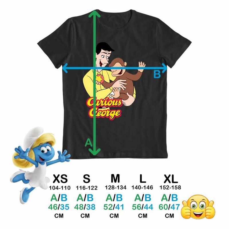 Fashion, accesorii si bijuterii - Copii - Imbracaminte copii - Tricouri copii - Tricou Copii Baieti Curiosul George Teodor Zoo CoolTrend, negru, marime XL Copii - Infinity.ro