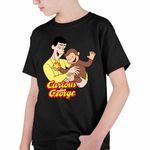 Fashion, accesorii si bijuterii - Copii - Imbracaminte copii - Tricouri copii - Tricou Copii Baieti Curiosul George Teodor Zoo CoolTrend, negru, marime XL Copii - Infinity.ro