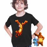 Fashion, accesorii si bijuterii - Copii - Imbracaminte copii - Tricouri copii - Tricou Copii Baieti Tigrul Tigger Ursuletul Winnie the Pooh Puh CoolTrend, negru, marime L Copii - Infinity.ro