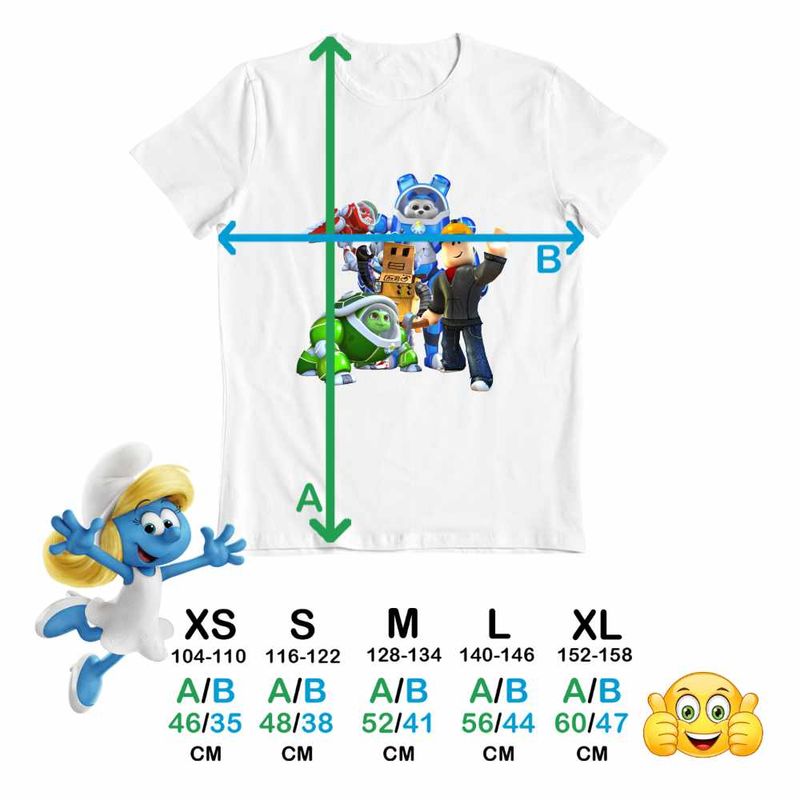 Fashion, accesorii si bijuterii - Copii - Imbracaminte copii - Tricouri copii - Tricou Copii Fete Robogobo Roblox Gamer CoolTrend, alb, marime S Copii - Infinity.ro
