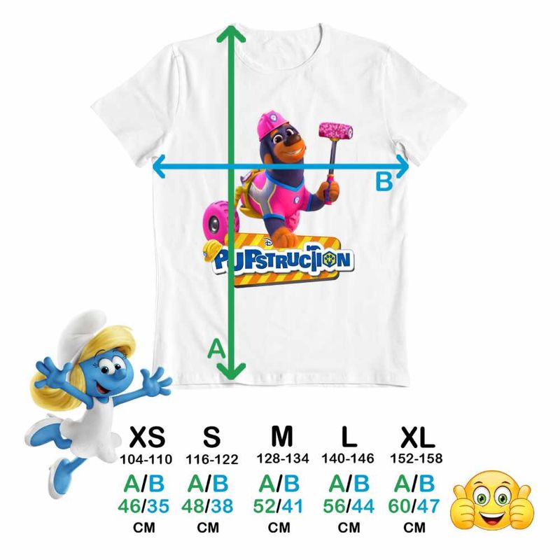 Fashion, accesorii si bijuterii - Copii - Imbracaminte copii - Tricouri copii - Tricou Copii Fete Pupstruction Roxy Catelusi Constructori CoolTrend, alb, marime L Copii - Infinity.ro