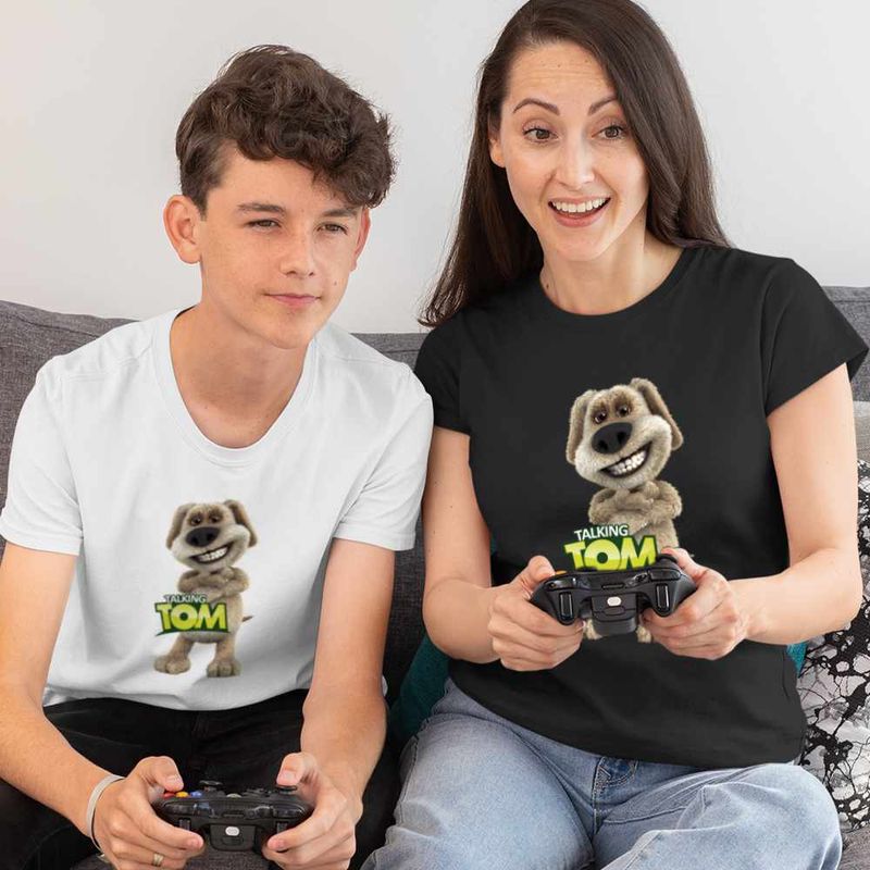 Fashion, accesorii si bijuterii - Copii - Imbracaminte copii - Tricouri copii - Tricou Copii Baieti Ben Talking Tom CoolTrend, negru, marime XL Copii - Infinity.ro
