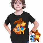 Fashion, accesorii si bijuterii - Copii - Imbracaminte copii - Tricouri copii - Tricou Copii Baieti Grizzy Lemingii Winnie the Pooh CoolTrend, negru, marime L Copii - Infinity.ro
