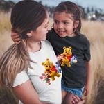 Fashion, accesorii si bijuterii - Copii - Imbracaminte copii - Tricouri copii - Tricou Copii Fete Winnie the Pooh Puh Copilarie Desene Animate CoolTrend, alb, marime L Copii - Infinity.ro