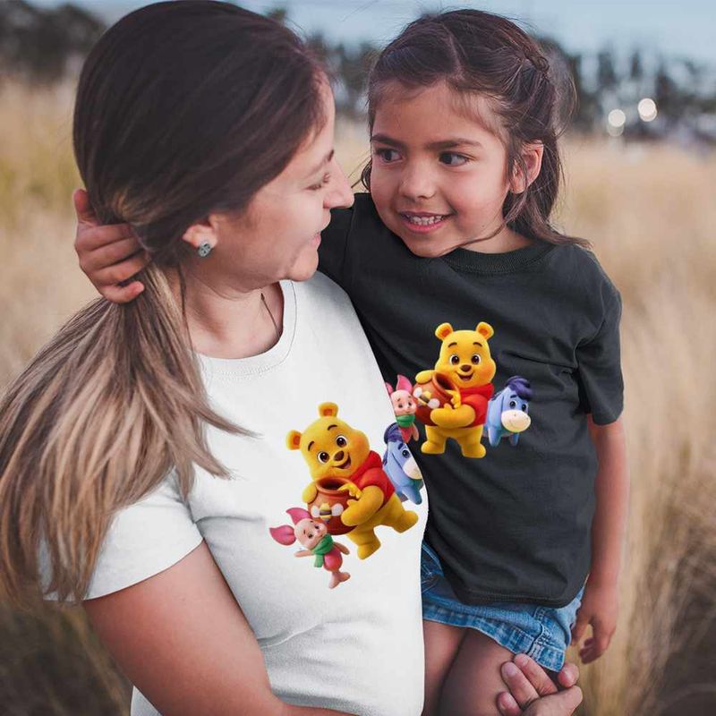 Fashion, accesorii si bijuterii - Copii - Imbracaminte copii - Tricouri copii - Tricou Copii Fete Winnie the Pooh Puh Copilarie Desene Animate CoolTrend, alb, marime L Copii - Infinity.ro