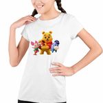 Fashion, accesorii si bijuterii - Copii - Imbracaminte copii - Tricouri copii - Tricou Copii Fete Winnie the Pooh Puh Copilarie Desene Animate CoolTrend, alb, marime L Copii - Infinity.ro