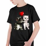 Fashion, accesorii si bijuterii - Copii - Imbracaminte copii - Tricouri copii - Tricou Copii Baieti Talking Tom Angela Love CoolTrend, negru, marime S Copii - Infinity.ro