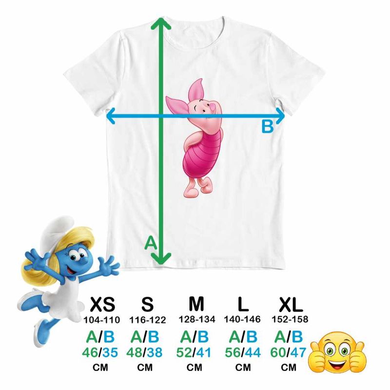 Fashion, accesorii si bijuterii - Copii - Imbracaminte copii - Tricouri copii - Tricou Copii Baieti Purcelusul Piglet Ursuletul Winnie the Pooh Puh CoolTrend, alb, marime XL Copii - Infinity.ro