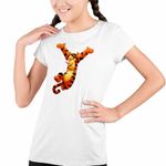 Fashion, accesorii si bijuterii - Copii - Imbracaminte copii - Tricouri copii - Tricou Copii Fete Tigrul Tigger Ursuletul Winnie the Pooh Puh CoolTrend, alb, marime XS Copii - Infinity.ro