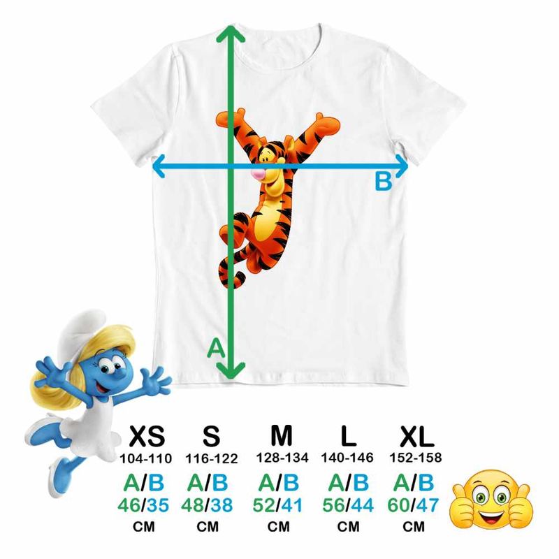 Fashion, accesorii si bijuterii - Copii - Imbracaminte copii - Tricouri copii - Tricou Copii Fete Tigrul Tigger Ursuletul Winnie the Pooh Puh CoolTrend, alb, marime XS Copii - Infinity.ro