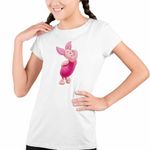 Fashion, accesorii si bijuterii - Copii - Imbracaminte copii - Tricouri copii - Tricou Copii Fete Purcelusul Piglet Ursuletul Winnie the Pooh Puh CoolTrend, alb, marime S Copii - Infinity.ro