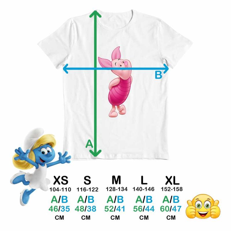 Fashion, accesorii si bijuterii - Copii - Imbracaminte copii - Tricouri copii - Tricou Copii Fete Purcelusul Piglet Ursuletul Winnie the Pooh Puh CoolTrend, alb, marime S Copii - Infinity.ro