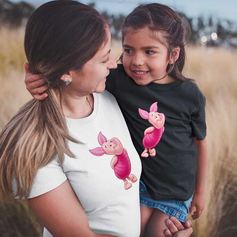 Fashion, accesorii si bijuterii - Copii - Imbracaminte copii - Tricouri copii - Tricou Copii Fete Purcelusul Piglet Ursuletul Winnie the Pooh Puh CoolTrend, alb, marime S Copii - Infinity.ro