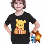 Fashion, accesorii si bijuterii - Copii - Imbracaminte copii - Tricouri copii - Tricou Copii Baieti Winnie the Pooh Popcorn CoolTrend, negru, marime XS Copii - Infinity.ro