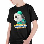 Fashion, accesorii si bijuterii - Copii - Imbracaminte copii - Tricouri copii - Tricou Copii Baieti Pupstruction Luna Catelusi Constructori Meseriasi CoolTrend, negru, marime S Copii - Infinity.ro