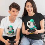 Fashion, accesorii si bijuterii - Copii - Imbracaminte copii - Tricouri copii - Tricou Copii Baieti Pupstruction Luna Catelusi Constructori Meseriasi CoolTrend, negru, marime S Copii - Infinity.ro