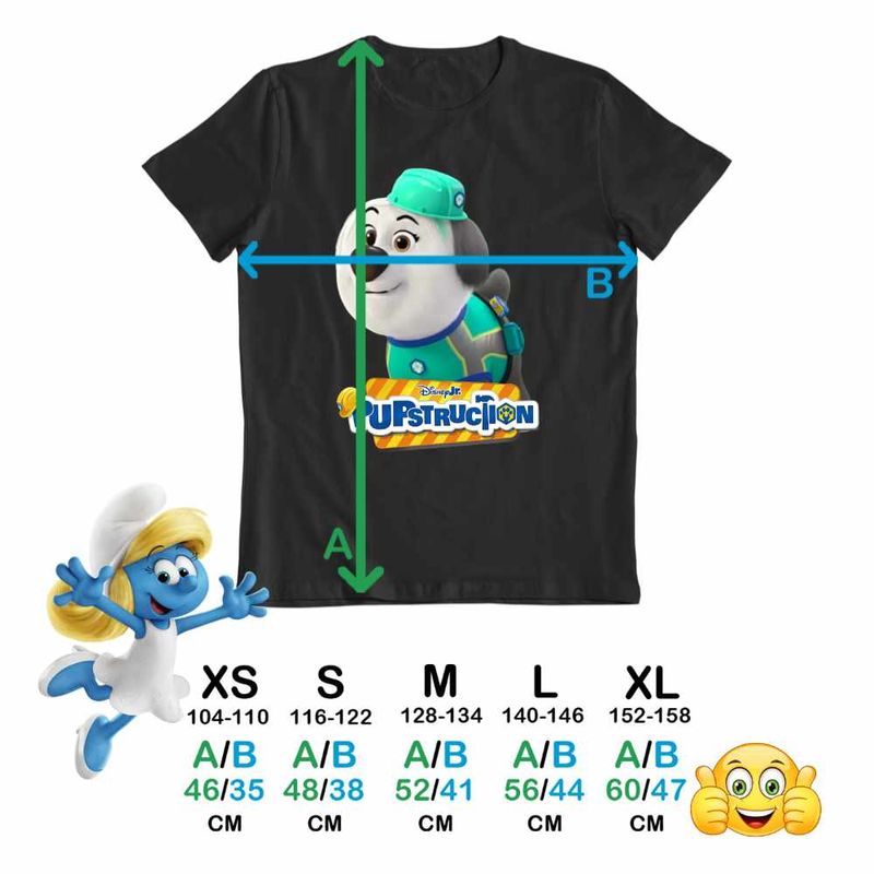 Fashion, accesorii si bijuterii - Copii - Imbracaminte copii - Tricouri copii - Tricou Copii Baieti Pupstruction Luna Catelusi Constructori Meseriasi CoolTrend, negru, marime S Copii - Infinity.ro