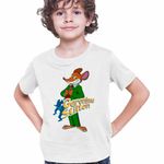 Fashion, accesorii si bijuterii - Copii - Imbracaminte copii - Tricouri copii - Tricou Copii Baieti Geronimo Stilton Desene Animate Ziarist CoolTrend, alb, marime XL Copii - Infinity.ro