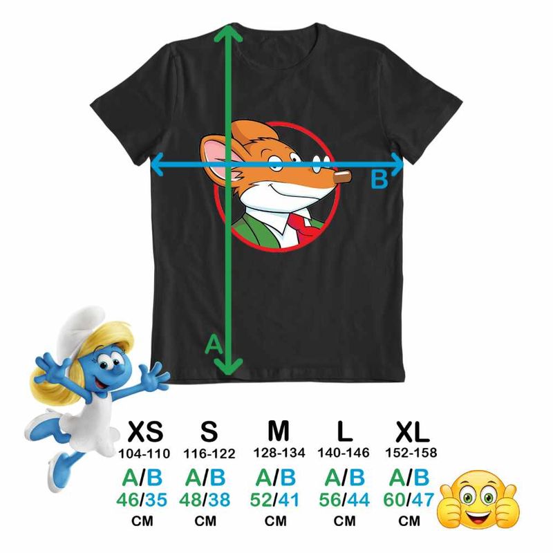 Fashion, accesorii si bijuterii - Copii - Imbracaminte copii - Tricouri copii - Tricou Copii Baieti Soricelul Geronimo Stilton CoolTrend, negru, marime S Copii - Infinity.ro