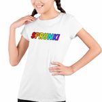Fashion, accesorii si bijuterii - Copii - Imbracaminte copii - Tricouri copii - Tricou Copii Fete Sprunki Logo Music Gamer CoolTrend, alb, marime XS Copii - Infinity.ro