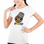 Fashion, accesorii si bijuterii - Copii - Imbracaminte copii - Tricouri copii - Tricou Copii Fete Sprunki Brown Music Gamer CoolTrend, alb, marime L Copii - Infinity.ro