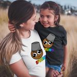 Fashion, accesorii si bijuterii - Copii - Imbracaminte copii - Tricouri copii - Tricou Copii Fete Sprunki Brown Music Gamer CoolTrend, alb, marime L Copii - Infinity.ro