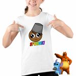 Fashion, accesorii si bijuterii - Copii - Imbracaminte copii - Tricouri copii - Tricou Copii Fete Sprunki Brown Music Gamer CoolTrend, alb, marime L Copii - Infinity.ro