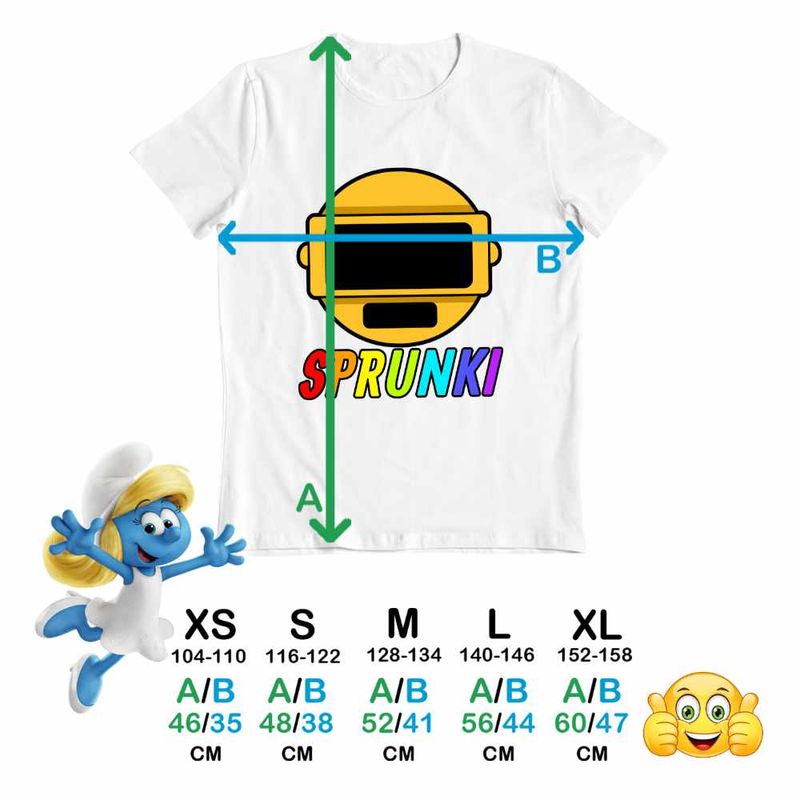 Fashion, accesorii si bijuterii - Copii - Imbracaminte copii - Tricouri copii - Tricou Copii Fete Sprunki Gold Sound Music Game CoolTrend, alb, marime XL Copii - Infinity.ro