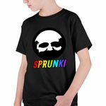 Fashion, accesorii si bijuterii - Copii - Imbracaminte copii - Tricouri copii - Tricou Copii Baieti Sprunki Game Old Black Music Game CoolTrend, negru, marime L Copii - Infinity.ro