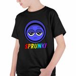 Fashion, accesorii si bijuterii - Copii - Imbracaminte copii - Tricouri copii - Tricou Copii Baieti Sprunki Jevin Song Music Game CoolTrend, negru, marime XS Copii - Infinity.ro