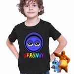 Fashion, accesorii si bijuterii - Copii - Imbracaminte copii - Tricouri copii - Tricou Copii Baieti Sprunki Jevin Song Music Game CoolTrend, negru, marime XS Copii - Infinity.ro