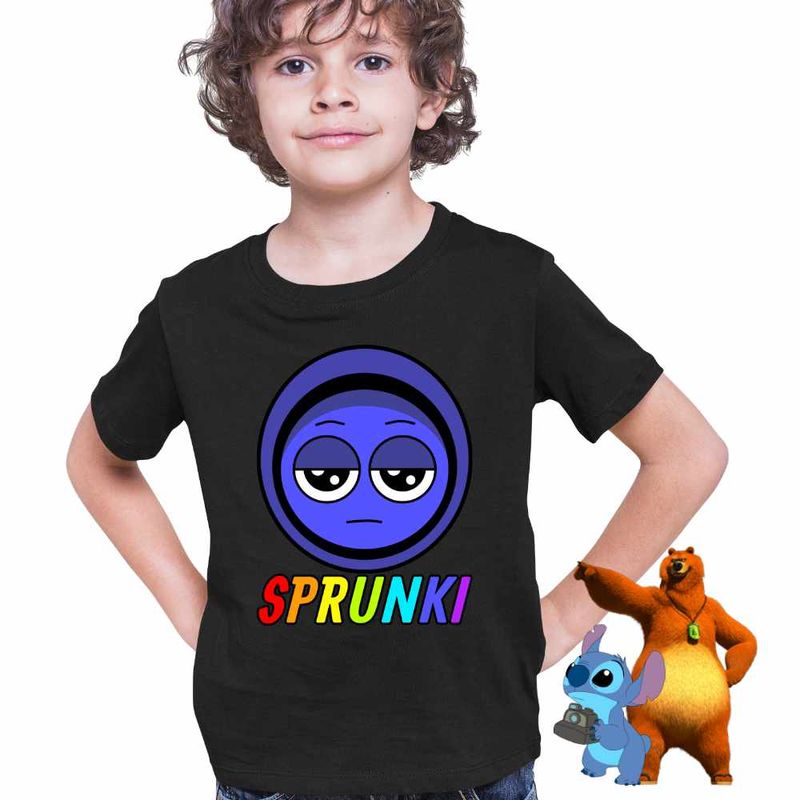 Fashion, accesorii si bijuterii - Copii - Imbracaminte copii - Tricouri copii - Tricou Copii Baieti Sprunki Jevin Song Music Game CoolTrend, negru, marime XS Copii - Infinity.ro