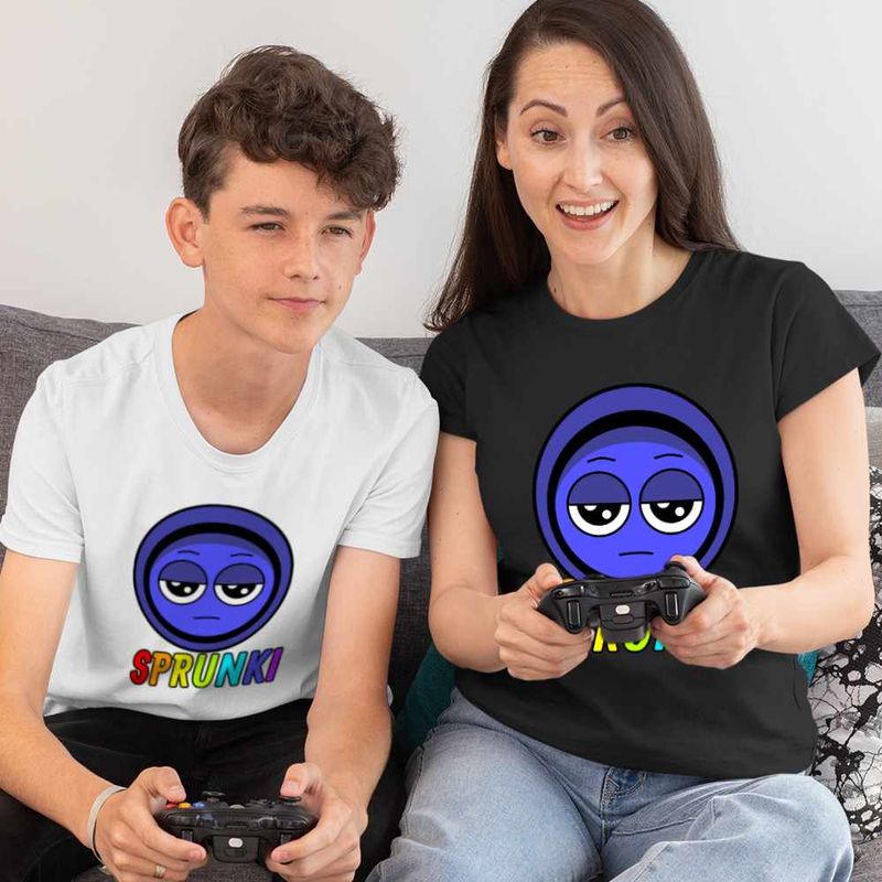 Fashion, accesorii si bijuterii - Copii - Imbracaminte copii - Tricouri copii - Tricou Copii Baieti Sprunki Jevin Song Music Game CoolTrend, negru, marime XS Copii - Infinity.ro
