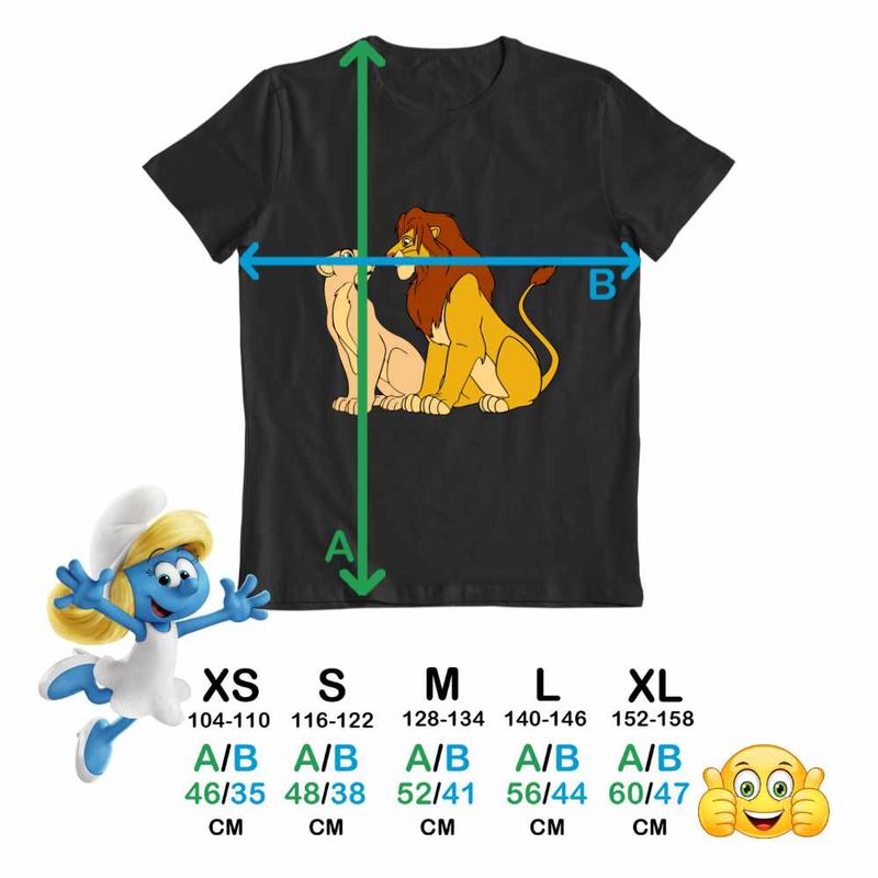 Fashion, accesorii si bijuterii - Copii - Imbracaminte copii - Tricouri copii - Tricou Copii Fete Mufasa Sarabi Lion King CoolTrend, negru, marime M Copii - Infinity.ro