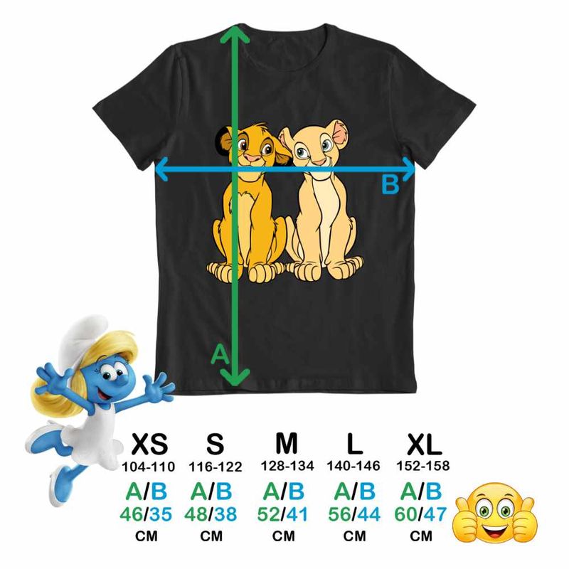 Fashion, accesorii si bijuterii - Copii - Imbracaminte copii - Tricouri copii - Tricou Copii Fete Nala Simba Best Friends Lion King CoolTrend, negru, marime XS Copii - Infinity.ro