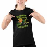 Fashion, accesorii si bijuterii - Copii - Imbracaminte copii - Tricouri copii - Tricou Copii Fete Cocodilo Donald Trump Brainrot Brain Rot CoolTrend, negru, marime XL Copii - Infinity.ro